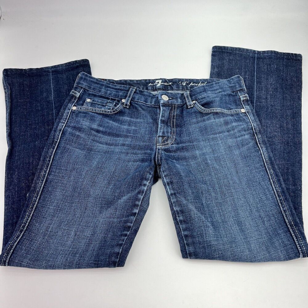 Seven For All Mankind A Pocket Bootleg Jeans Size 28x28